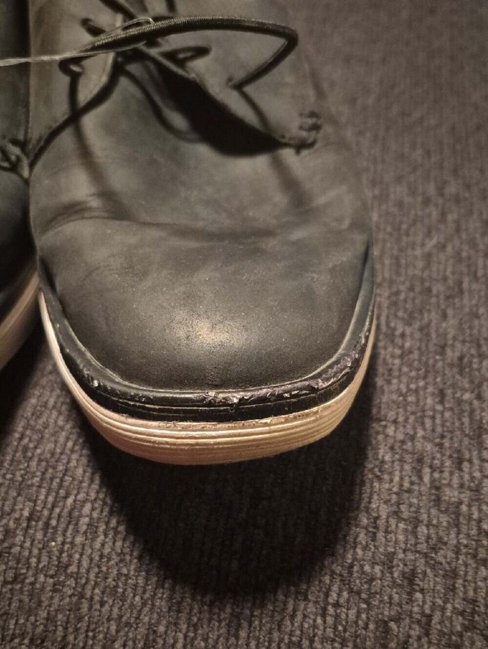 Mark Nason Black Slip-On Lace Sneakers with White Rim - Picture 9 of 10